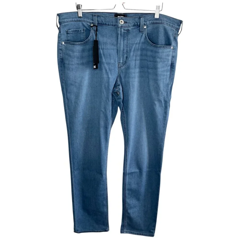 Paige Mens Lennox Slim Fit Jeans Size 40 Robby Light Blue Wash